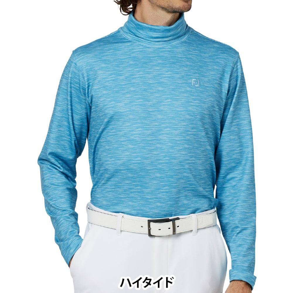 フットジョイ FootJoy メンズ スペースダイロールネック 裏起毛 長袖 タートルネックシャツ FJ-F25-S16 2025年モデル ウェア 背面