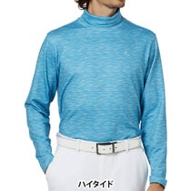 フットジョイ FootJoy メンズ スペースダイロールネック 裏起毛 長袖 タートルネックシャツ FJ-F25-S16 2025年モデル ウェア 正面