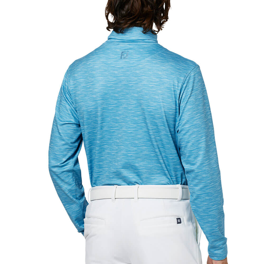 フットジョイ FootJoy メンズ スペースダイロールネック 裏起毛 長袖 タートルネックシャツ FJ-F25-S16 2025年モデル ウェア 側面・ディテール