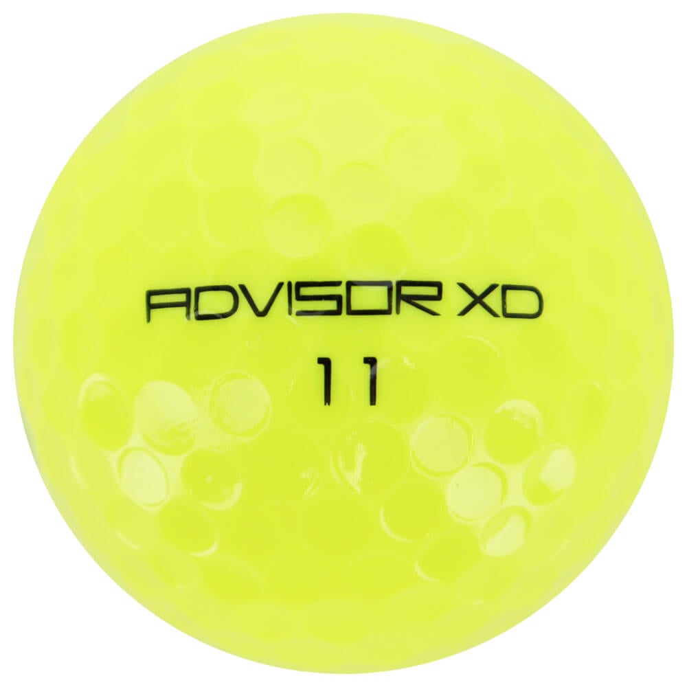 advisor XD アドバイザーXD ゴルフボール 1ダース（12球入り） イエロー ボール 正面