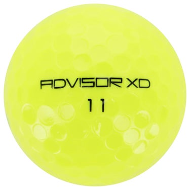advisor XD アドバイザーXD ゴルフボール 1ダース（12球入り） イエロー ボール 正面
