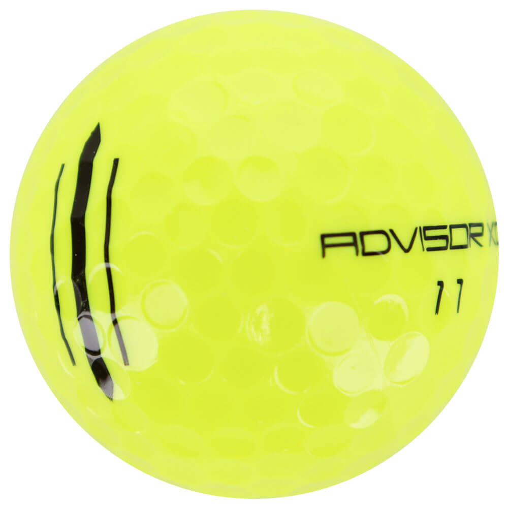 advisor XD アドバイザーXD ゴルフボール 1ダース（12球入り） イエロー ボール ロゴ