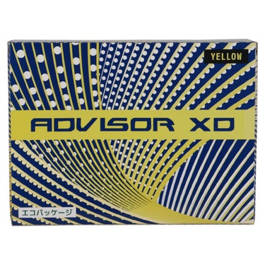 advisor XD アドバイザーXD ゴルフボール 1ダース（12球入り） イエロー ボール ディテール