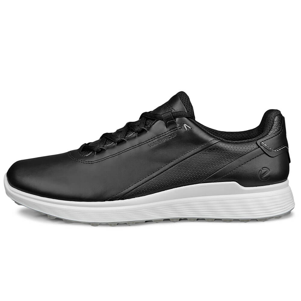 ecco エコー S-CASUAL エスカジュアル メンズ スパイクレス ゴルフシューズ 102814 01001 BLACK 2026年モデル 反対側側面