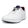 ecco エコー　S-CASUAL エスカジュアル メンズ スパイクレス ゴルフシューズ 102814 51293 WHITE/MARINE　2026年モデル WHITE/MARINE（51293）