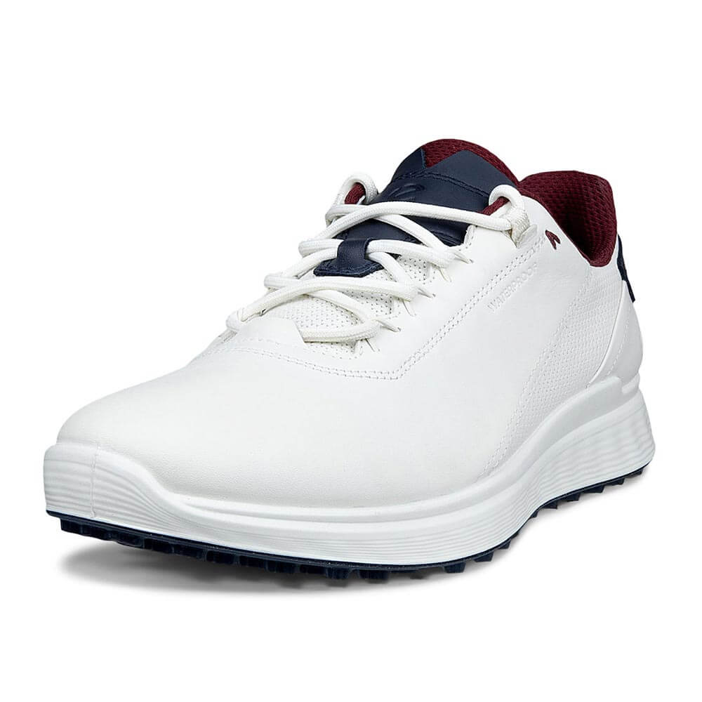 ecco エコー　S-CASUAL エスカジュアル メンズ スパイクレス ゴルフシューズ 102814 51293 WHITE/MARINE　2026年モデル WHITE/MARINE（51293）