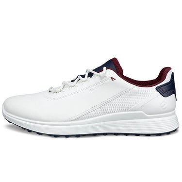 ecco エコー S-CASUAL エスカジュアル メンズ スパイクレス ゴルフシューズ 102814 51293 WHITE/MARINE 2026年モデル 反対側側面