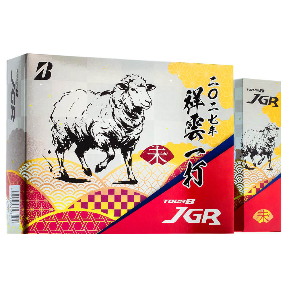ブリヂストン TOUR B JGR 2027年 干支 ゴルフボール 午 1ダース（12球入り） ボール ディテール