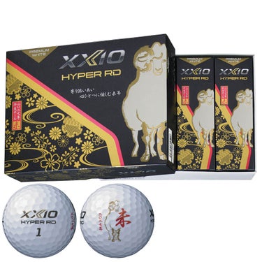 ゼクシオ XXIO　HYPER RD ハイパー アールディー 2027年 干支 ゴルフボール 午 1ダース（12球入り） 未（プレミアムホワイト）