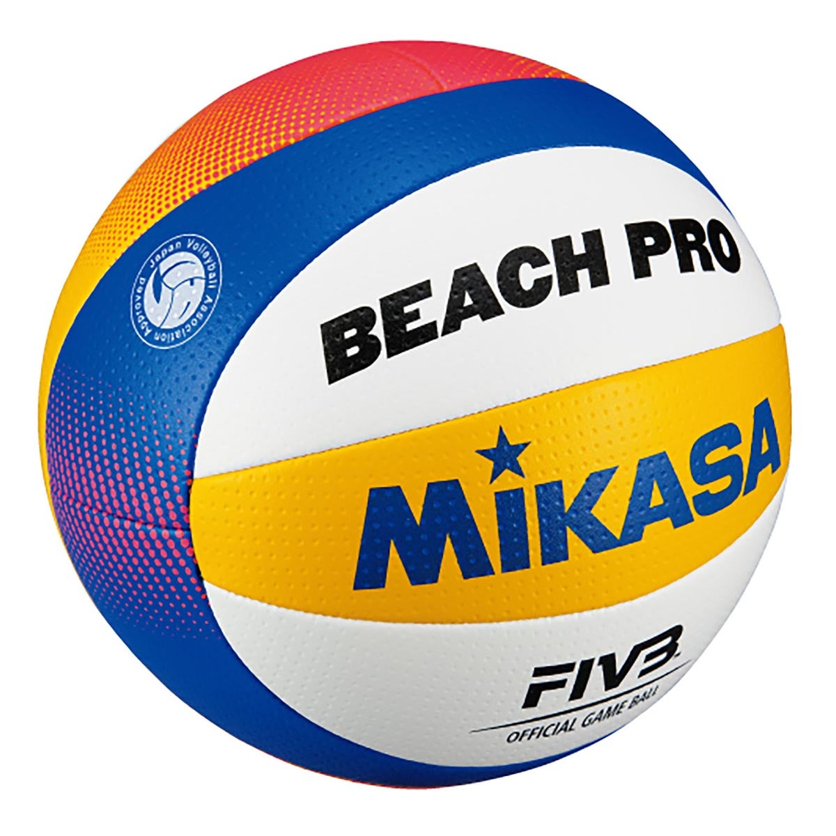 ミカサ MIKASA ビーチバレー国際公認球 BV550C-WYBR ブルー×イエロー バレーボール ボール 商品外観
