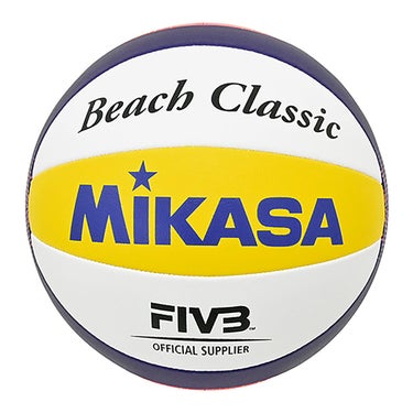 ミカサ MIKASA　ビーチバレー練習球 BV551C-WYBR ブルー×イエロー ブルー×イエロー