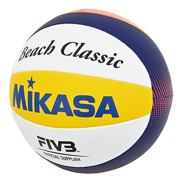ミカサ MIKASA ビーチバレー練習球 BV551C-WYBR ブルー×イエロー バレーボール ボール 商品外観