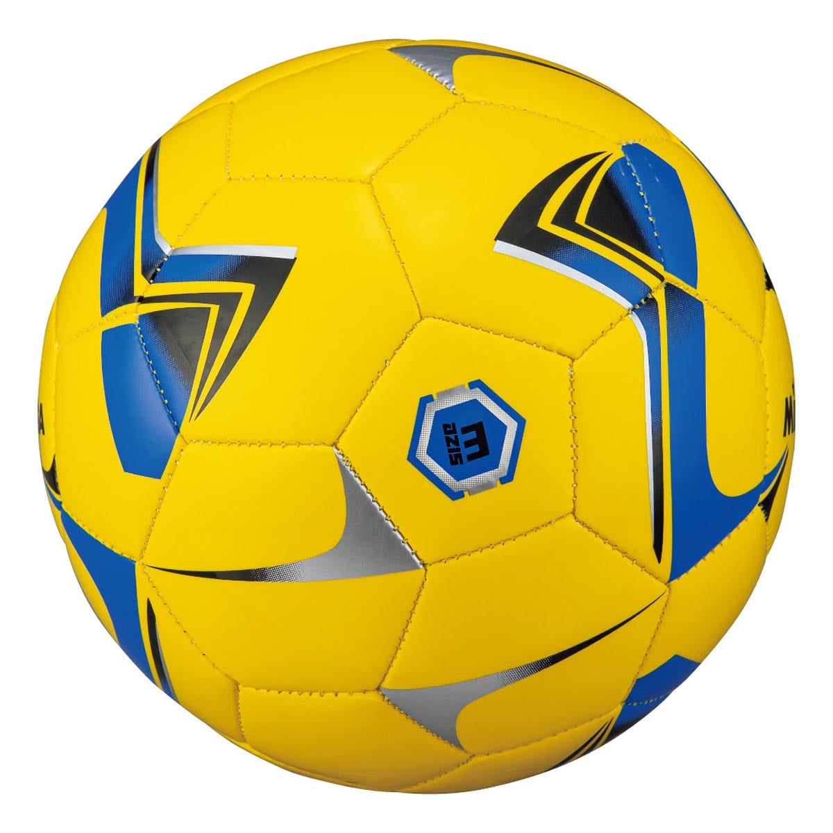 ミカサ MIKASA サッカー3号 レクリエーション F3TPV-Y-BLBK 黄 サッカーボール ボール 正面