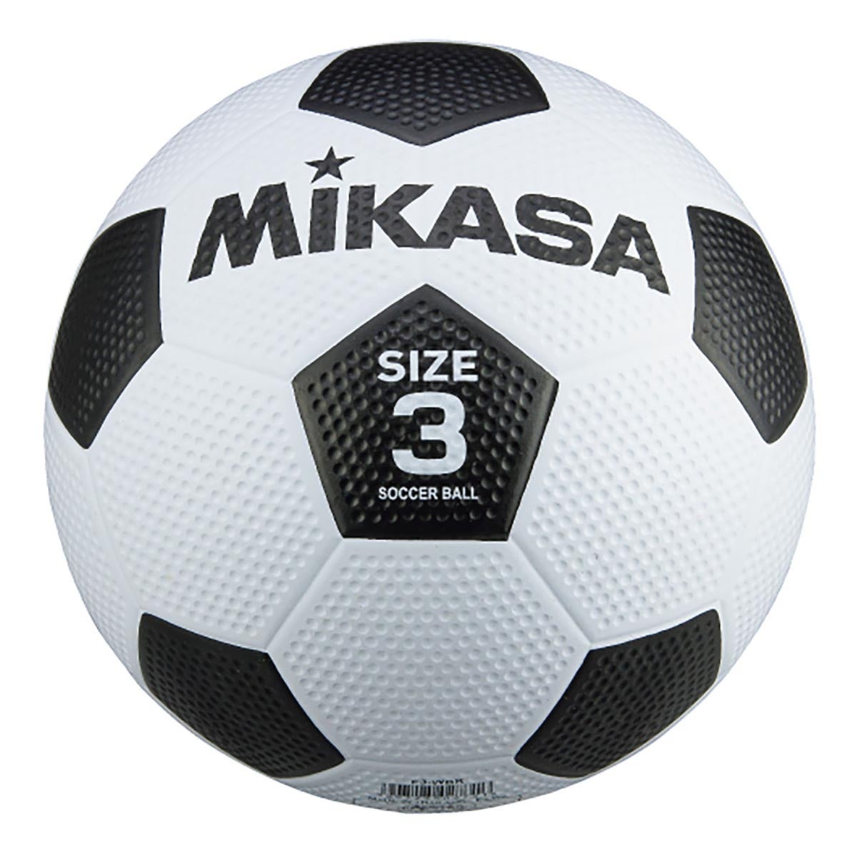 ミカサ MIKASA　ジュニアゴムサッカーボール 3号 F3-WBK ホワイト×ブラック ホワイト×ブラック