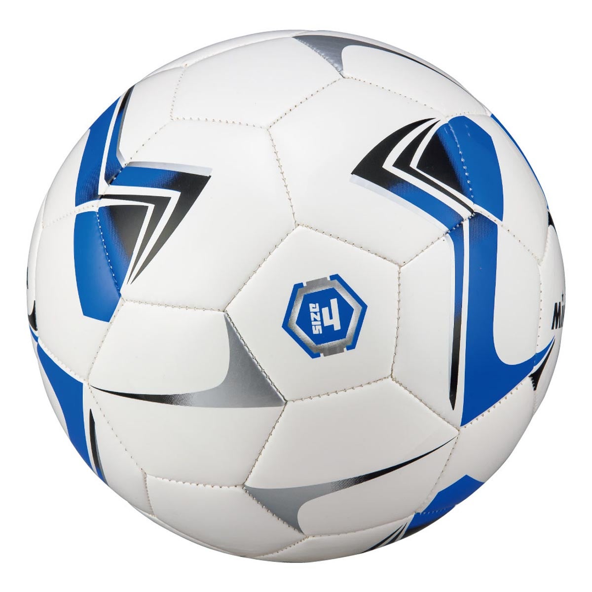 ミカサ MIKASA サッカー4号 レクリエーション F4TPV-W-BLBK 白 サッカーボール ボール 正面