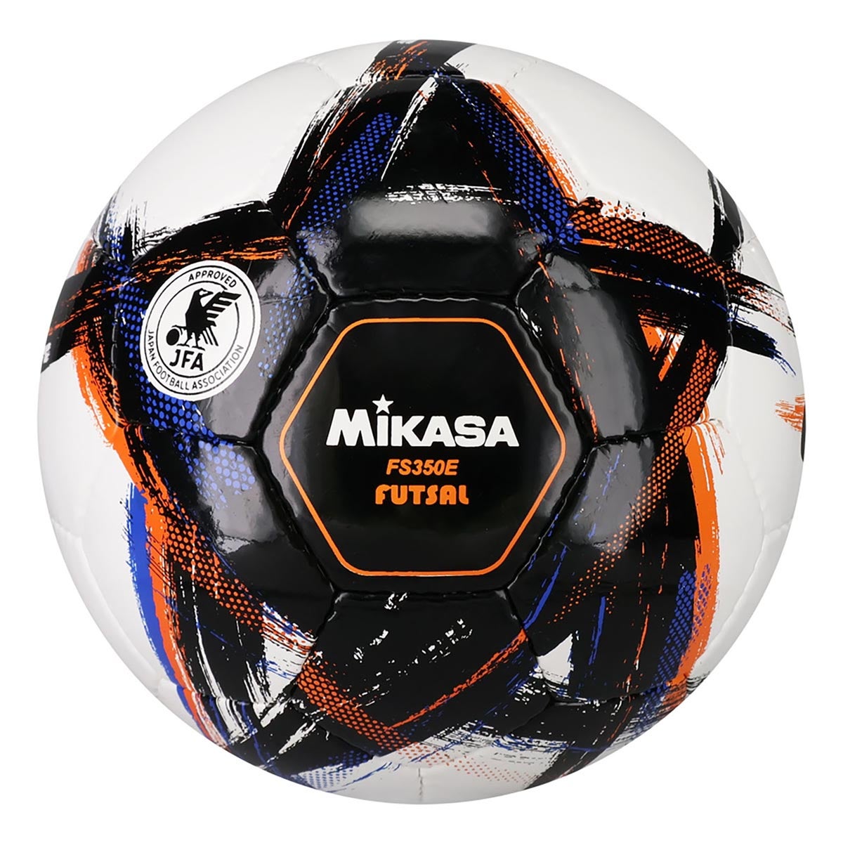 ミカサ MIKASA　フットサル3号手縫い OrgestA 検定球 FS350E-BK ブラック ブラック