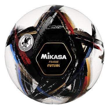 ミカサ MIKASA　フットサル4号手縫い OrgestA 検定球 FS450E-BK ブラック ブラック