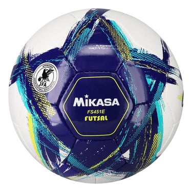 ミカサ MIKASA　フットサル4号手縫い OrgestA 検定球 FS451E-BL ブルー ブルー