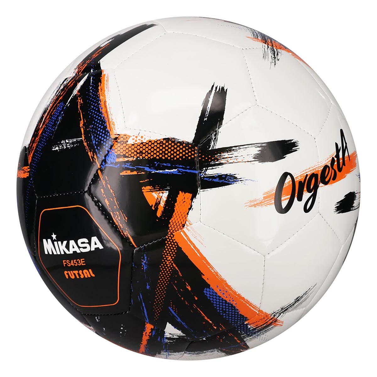 ミカサ MIKASA フットサル4号縫い OrgestA レジャー FS453E-BK ブラック サッカーボール ボール 正面