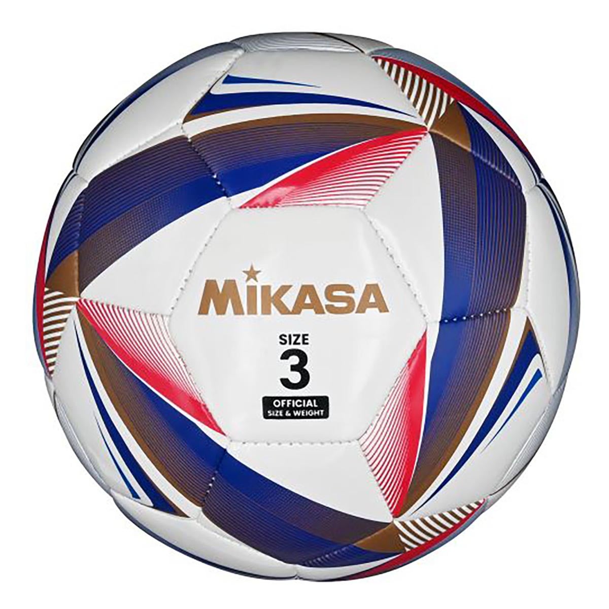 ミカサ MIKASA　マシン縫い3号 レジャー用 FT329D-W ホワイト×ブルー ホワイト×ブルー