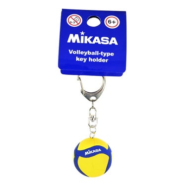 ミカサ MIKASA キーホルダーバレーV200Wモデル KC200W-2 ブルー/イエロー 商品外観 側面・角度違い