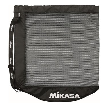 ミカサ MIKASA ボールバッグ メッシュ巾着型 特大 MBAL ブラック 商品外観 側面・角度違い