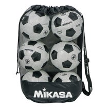 ミカサ MIKASA　ボールバッグ メッシュ巾着型 中 MBAS ブラック　