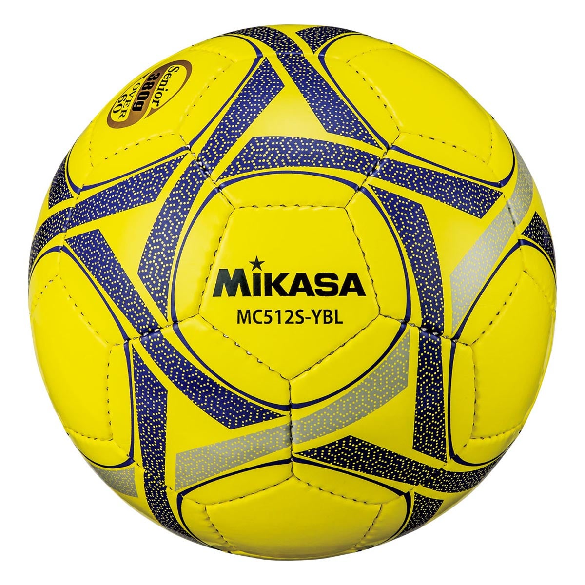 ミカサ MIKASA　軽量球 5号 シニア用 MC512S-YBL イエロー×ブルー　 イエロー×ブルー