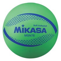 ミカサ MIKASA　カラーソフトバレーボール 検定球 MSN78-G グリーン グリーン