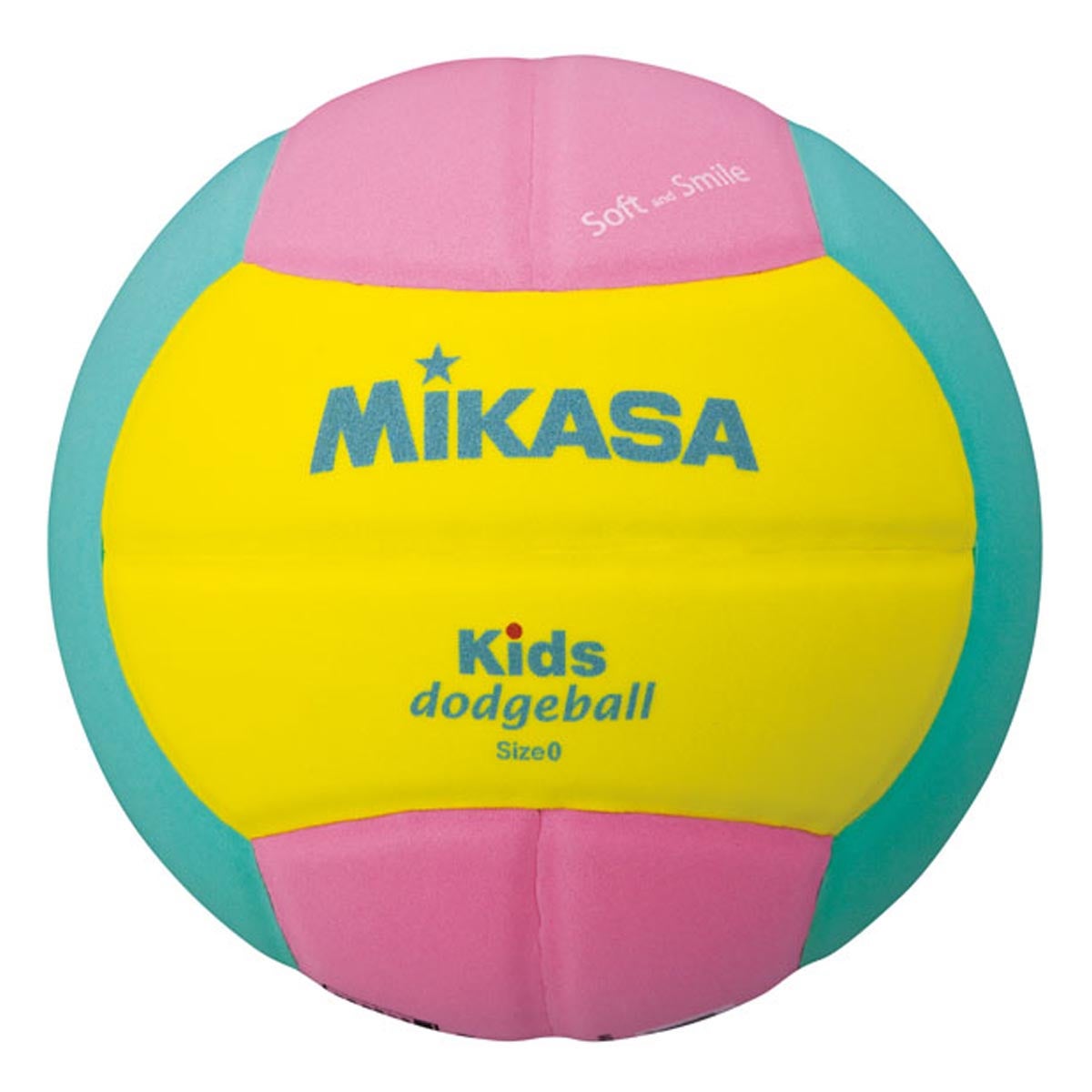 ミカサ MIKASA　スマイルドッジボール 0号 SD00-YP イエロー/ピンク/ライトグリーン イエロー/ピンク/ライトグリーン