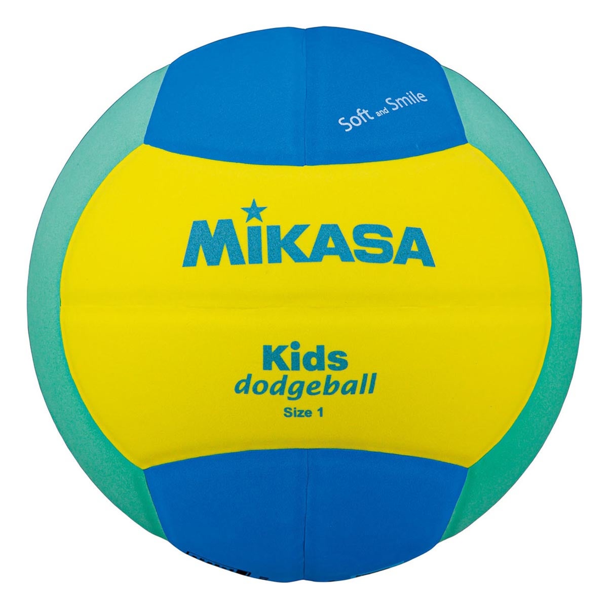 ミカサ MIKASA　スマイルドッジボール 1号球 SD10-YLG イエロー/ブルー/ライトグリーン イエロー/ブルー/ライトグリーン