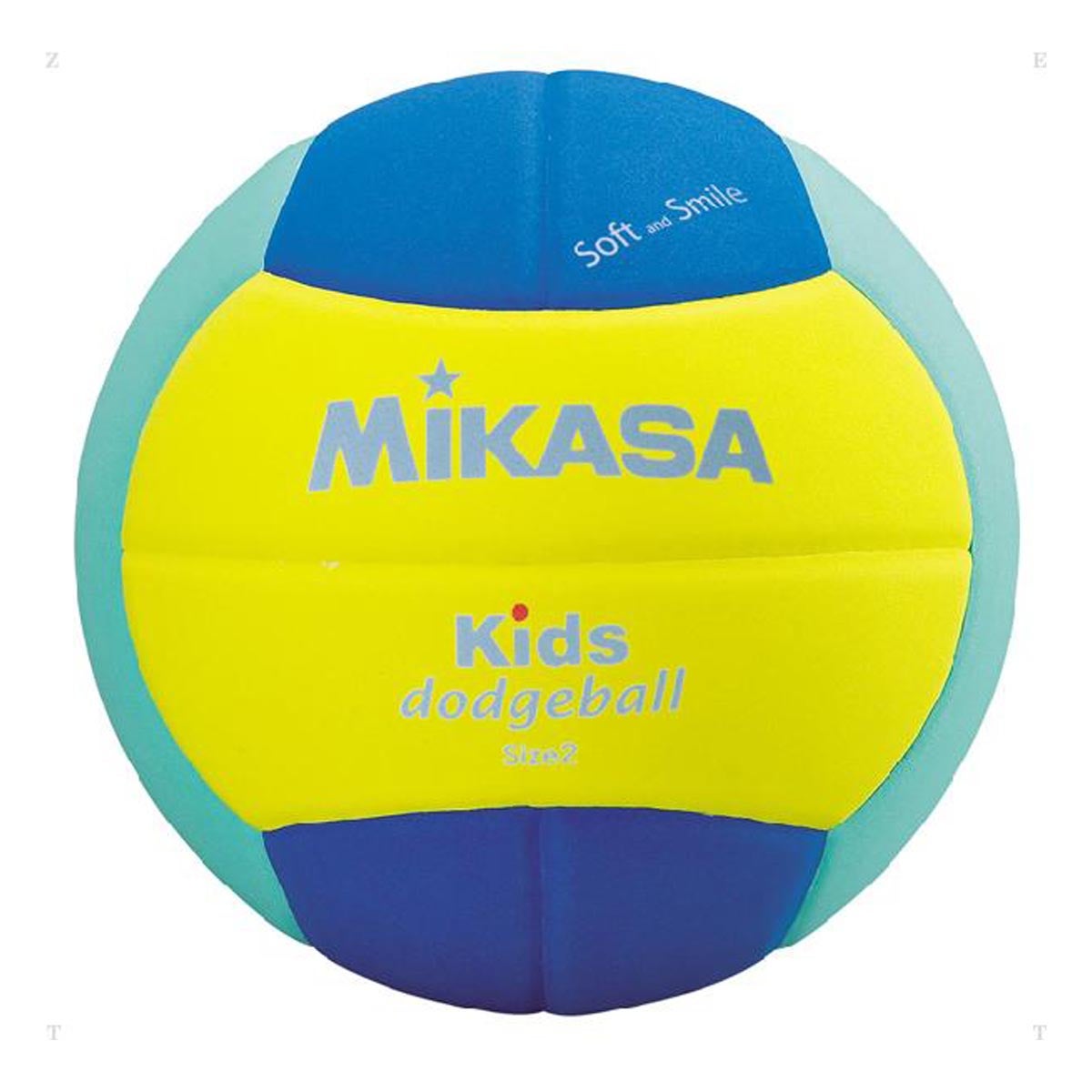 ミカサ MIKASA　スマイルドッジボール 2号 SD20-YLG イエロー/ブルー/ライトグリーン イエロー/ブルー/ライトグリーン