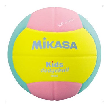 ミカサ MIKASA　スマイルドッジボール 2号 SD20-YP イエロー/ピンク/ライトグリーン イエロー/ピンク/ライトグリーン