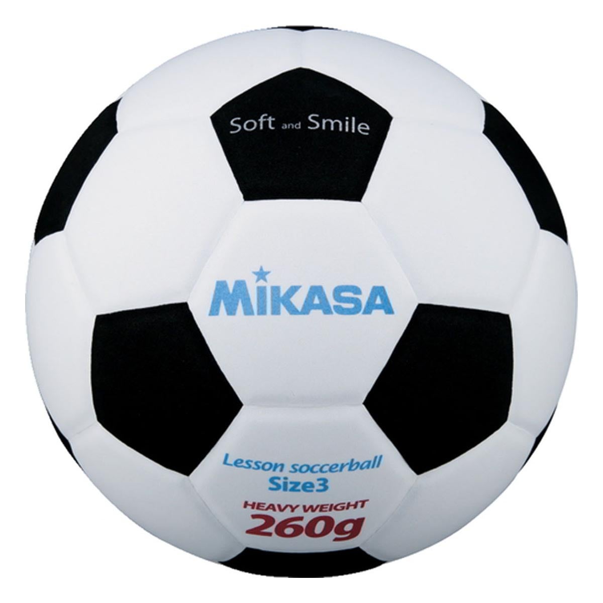 ミカサ MIKASA　スマイルサッカー 3号球 SF326-WBK ホワイト/ブラック ホワイト/ブラック