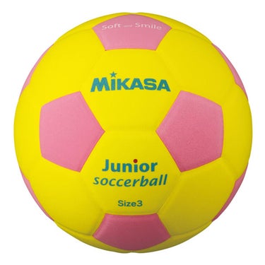 ミカサ MIKASA　スマイルサッカー軽量 3号球 SF3J-YP イエロー/ピンク イエロー/ピンク