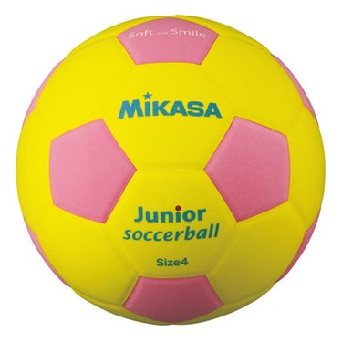 ミカサ MIKASA　スマイルサッカー軽量 4号球 SF4J-YP イエロー/ピンク イエロー/ピンク