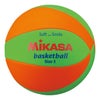 ミカサ MIKASA　スマイルバスケット5号 マシーン縫い STPEB5-LGO オレンジ×グリーン