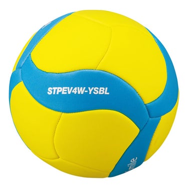ミカサ MIKASA　スマイルバレー 4号 マシーン縫い STPEV4W-YR イエロー×スカイブルー（YSBL） イエロー×スカイブルー（YSBL）