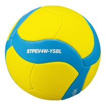 ミカサ MIKASA　キッズ スマイルバレーボール 4号球 マシーン縫い STPEV4W-YR イエロー×スカイブルー