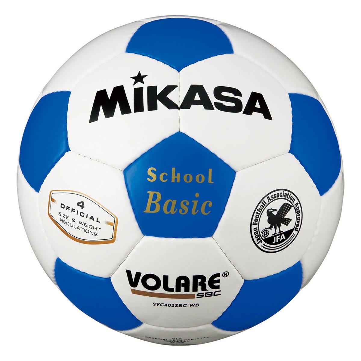 ミカサ MIKASA　検定球 4号 SVC402SBC ホワイト×ブルー（WB） ホワイト×ブルー（WB）