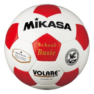 ミカサ MIKASA　検定球 4号 SVC402SBC ホワイト×レッド（WR） ホワイト×レッド（WR）