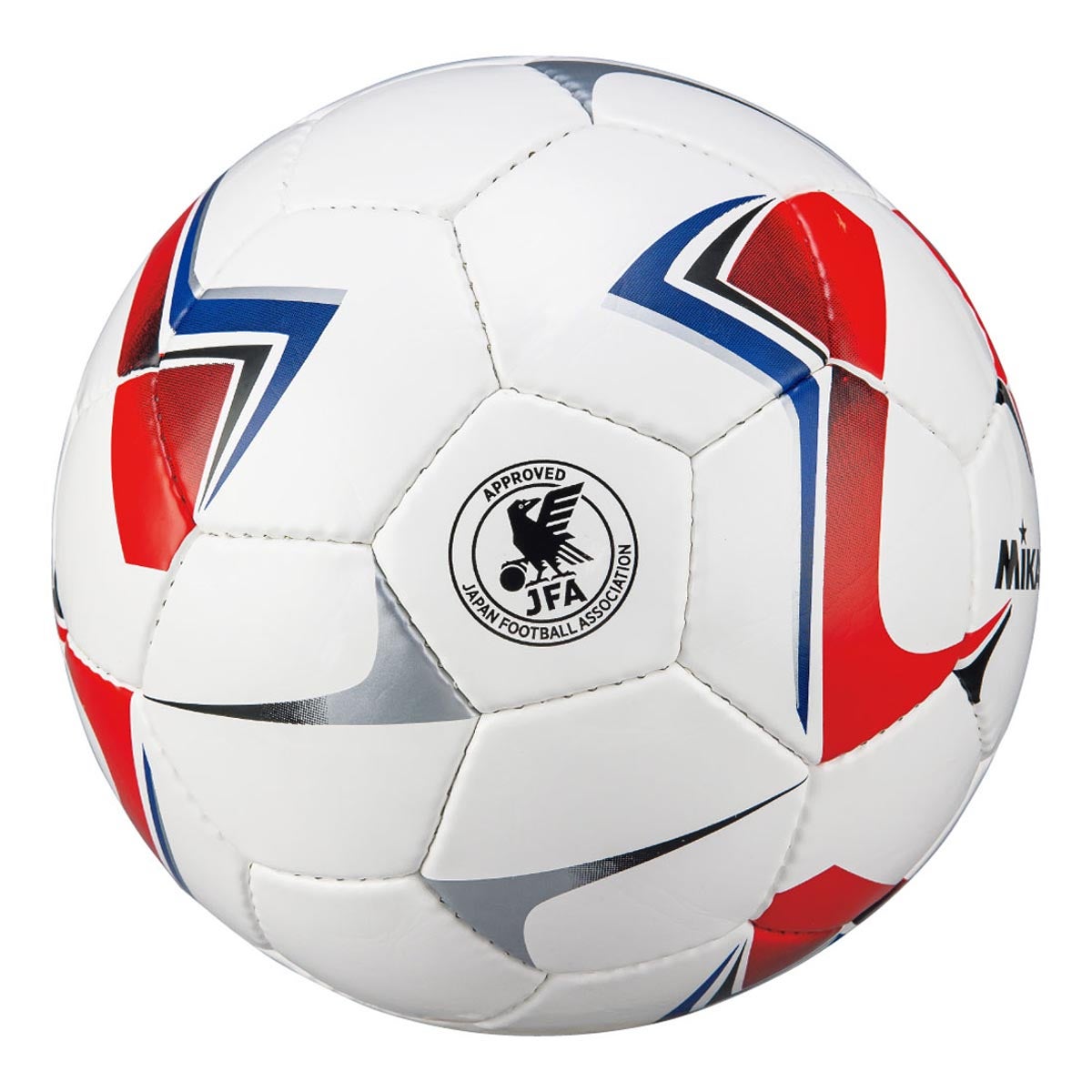 ミカサ MIKASA サッカー4号 検定球 SVC40V-W-RBL 赤青 サッカーボール ボール 正面