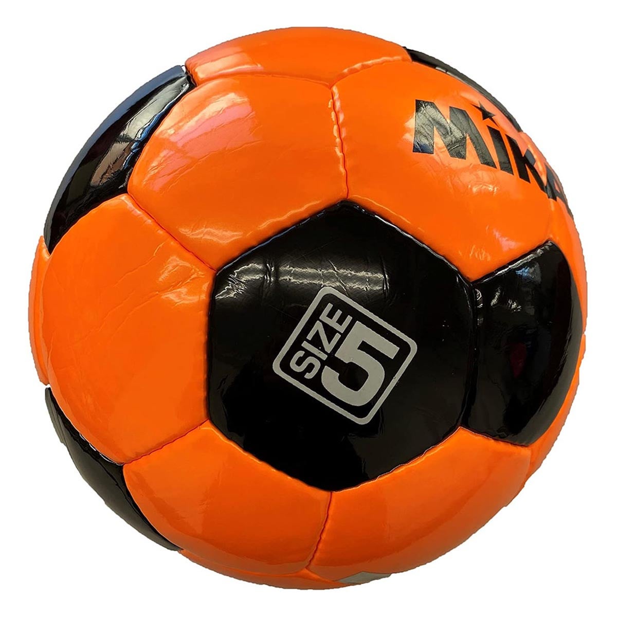 ミカサ MIKASA 手縫い 検定5号球 SVC501-BO オレンジ×ブラック サッカーボール ボール ロゴ