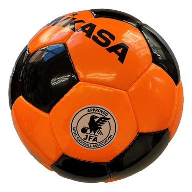ミカサ MIKASA 手縫い 検定5号球 SVC501-BO オレンジ×ブラック サッカーボール アライメントデザイン