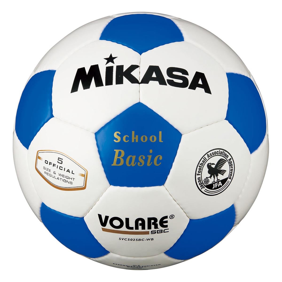 ミカサ MIKASA　検定球 5号 SVC502SBC ホワイト×ブルー（WB） ホワイト×ブルー（WB）
