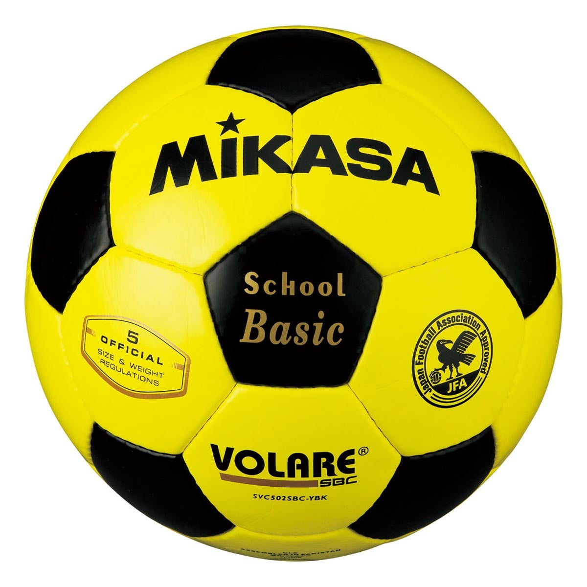 ミカサ MIKASA　検定球 5号 SVC502SBC イエロー×ブラック（YBK） イエロー×ブラック（YBK）