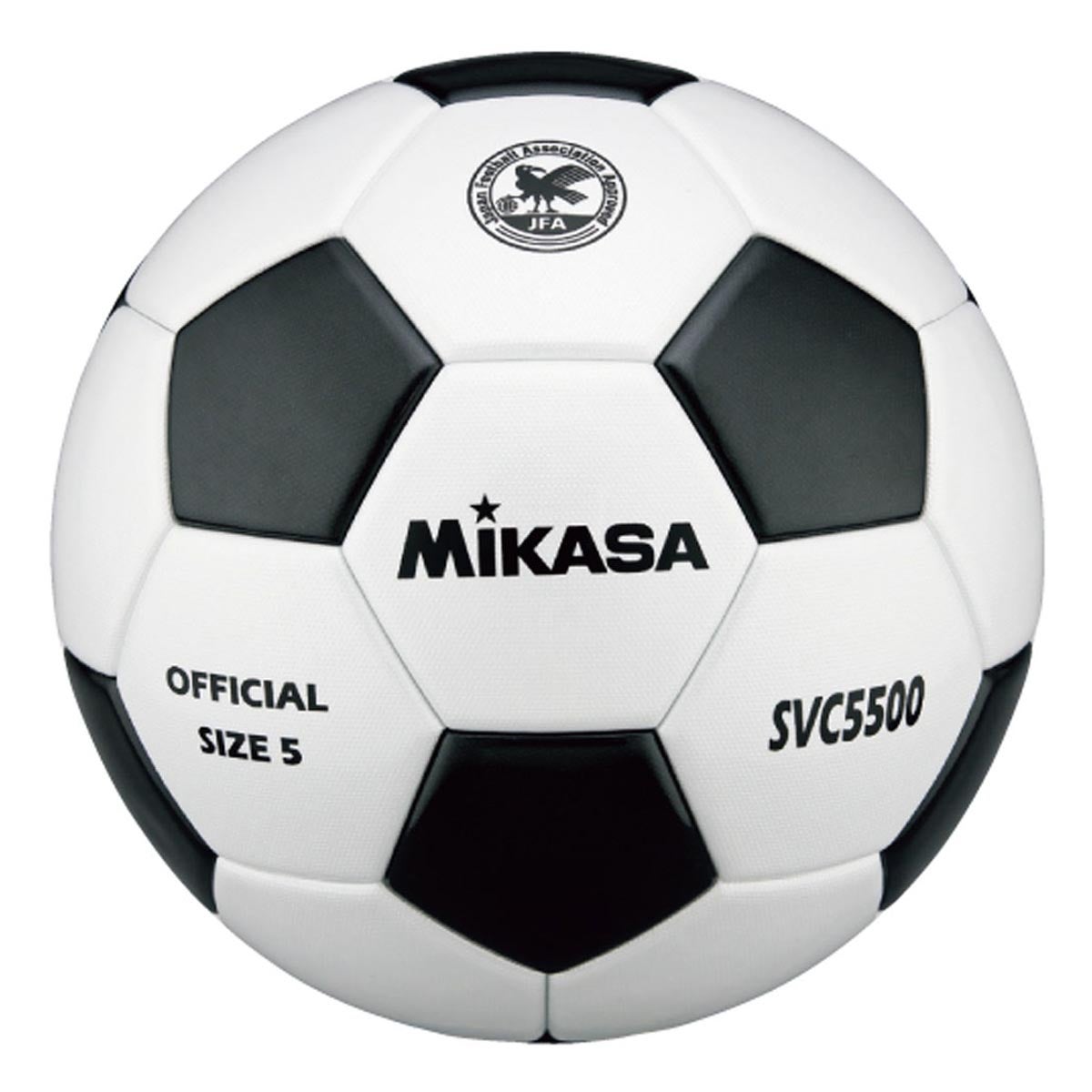 ミカサ MIKASA　検定球 5号 貼り SVC5500-WBK ホワイト×ブラック ホワイト×ブラック