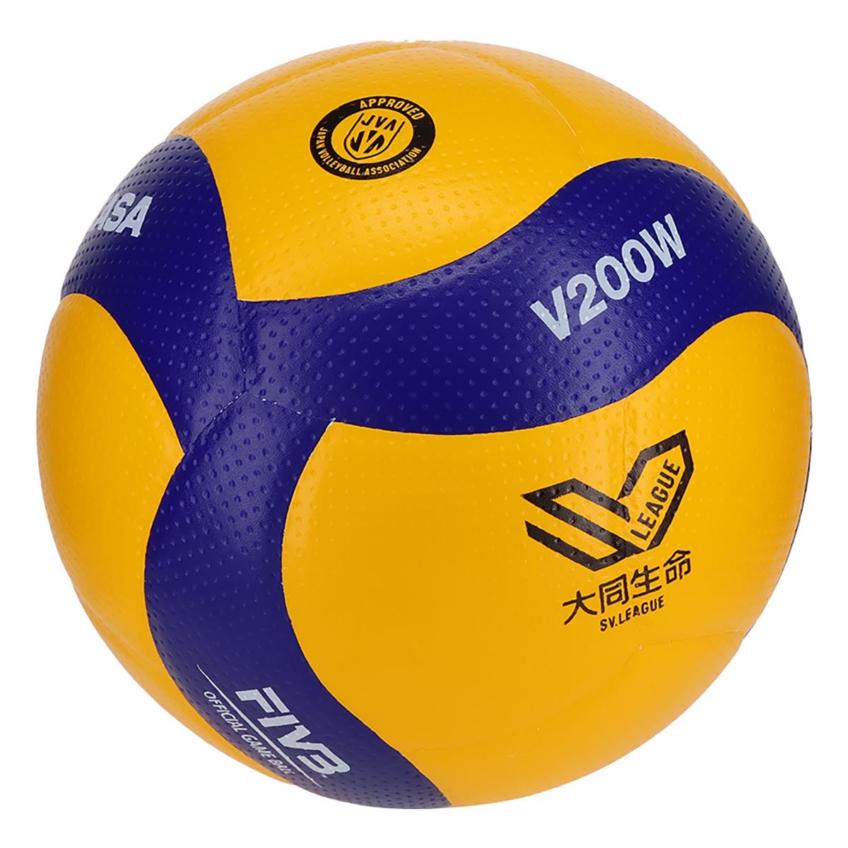 ミカサ MIKASA　国際公認球5号 SVリーグ唯一の公式試合球 V200W-SV ブルー・イエロー ブルー×イエロー