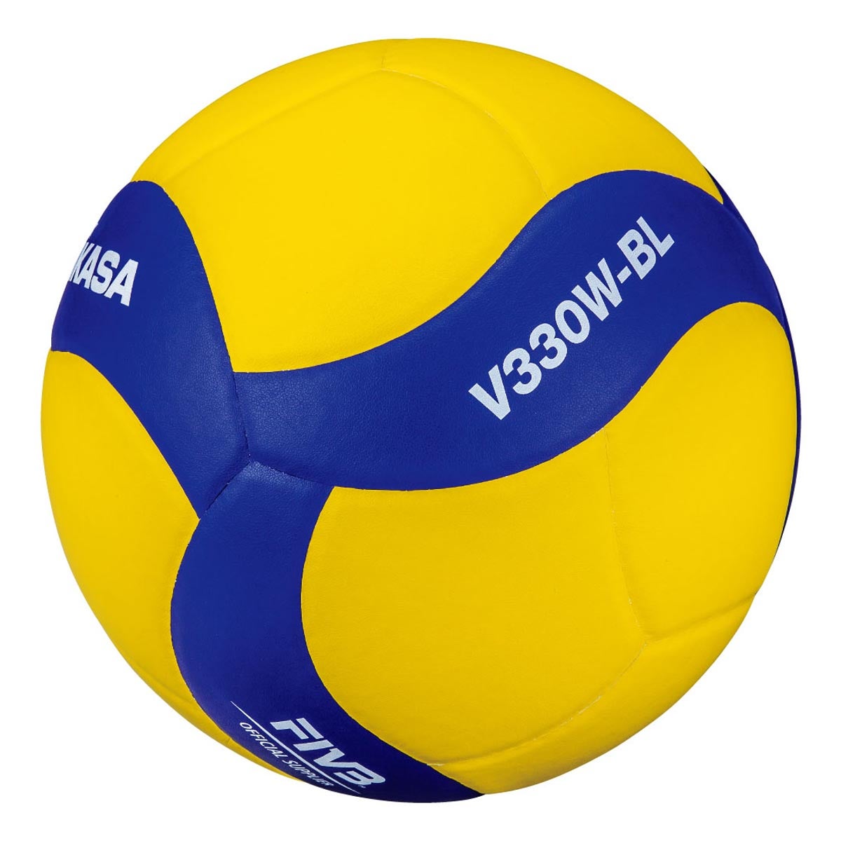 ミカサ MIKASA バレーボール練習球 5号 鈴入り V330W-BL ブルー×イエロー ボール 商品外観
