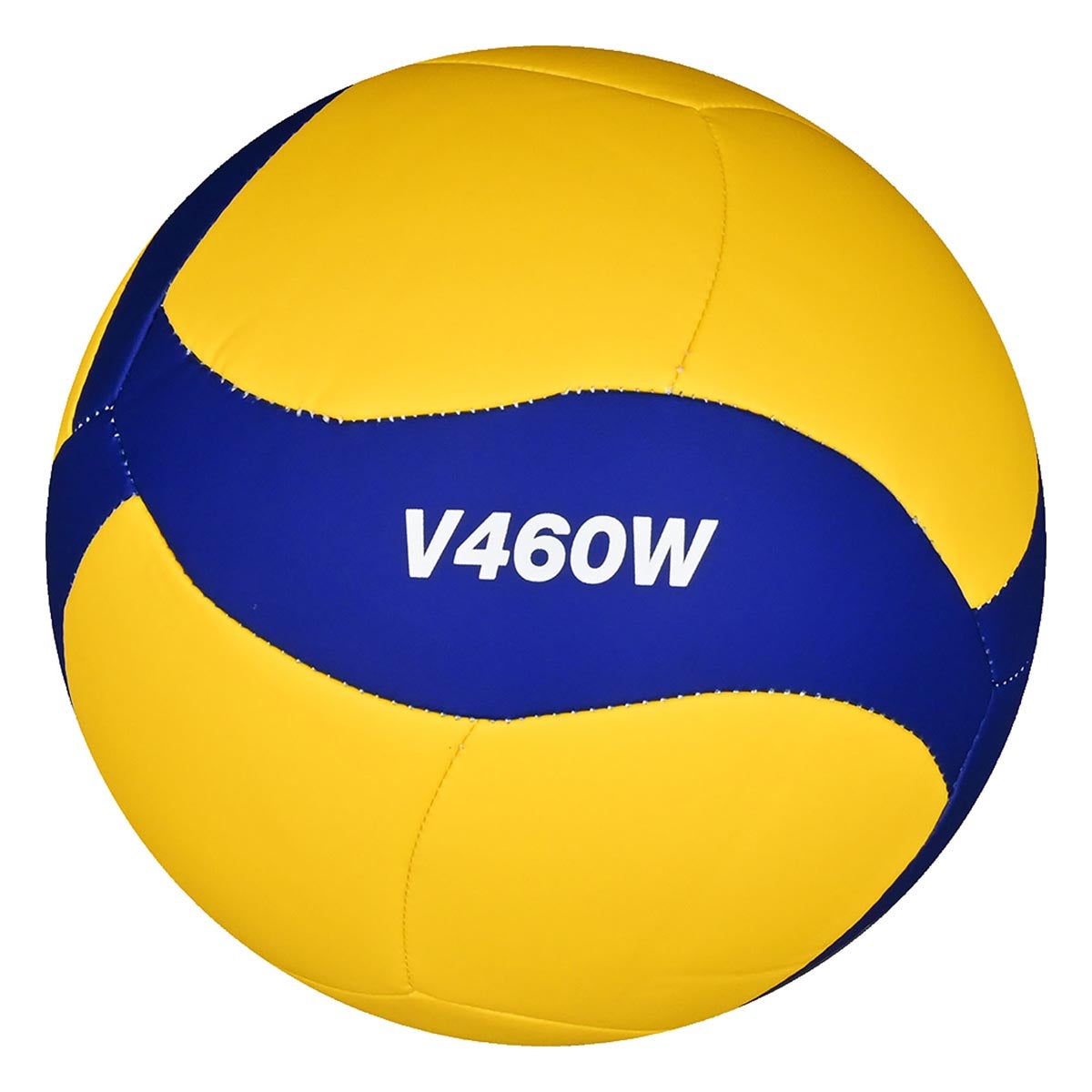 ミカサ MIKASA バレー4号レクリエーション縫い V460W イエロー×ブルー バレーボール ボール 商品外観